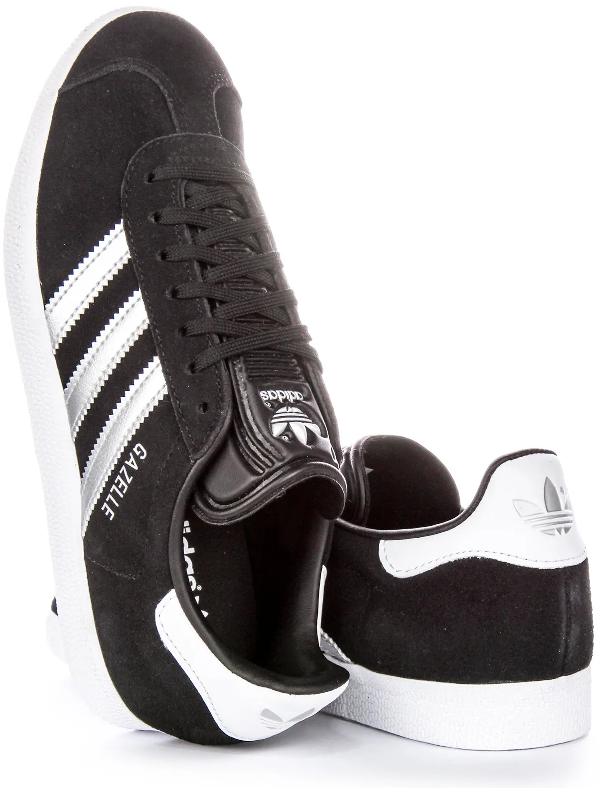 Adidas Gazelle en Noir Argent pour Femme Chaussures Adidas