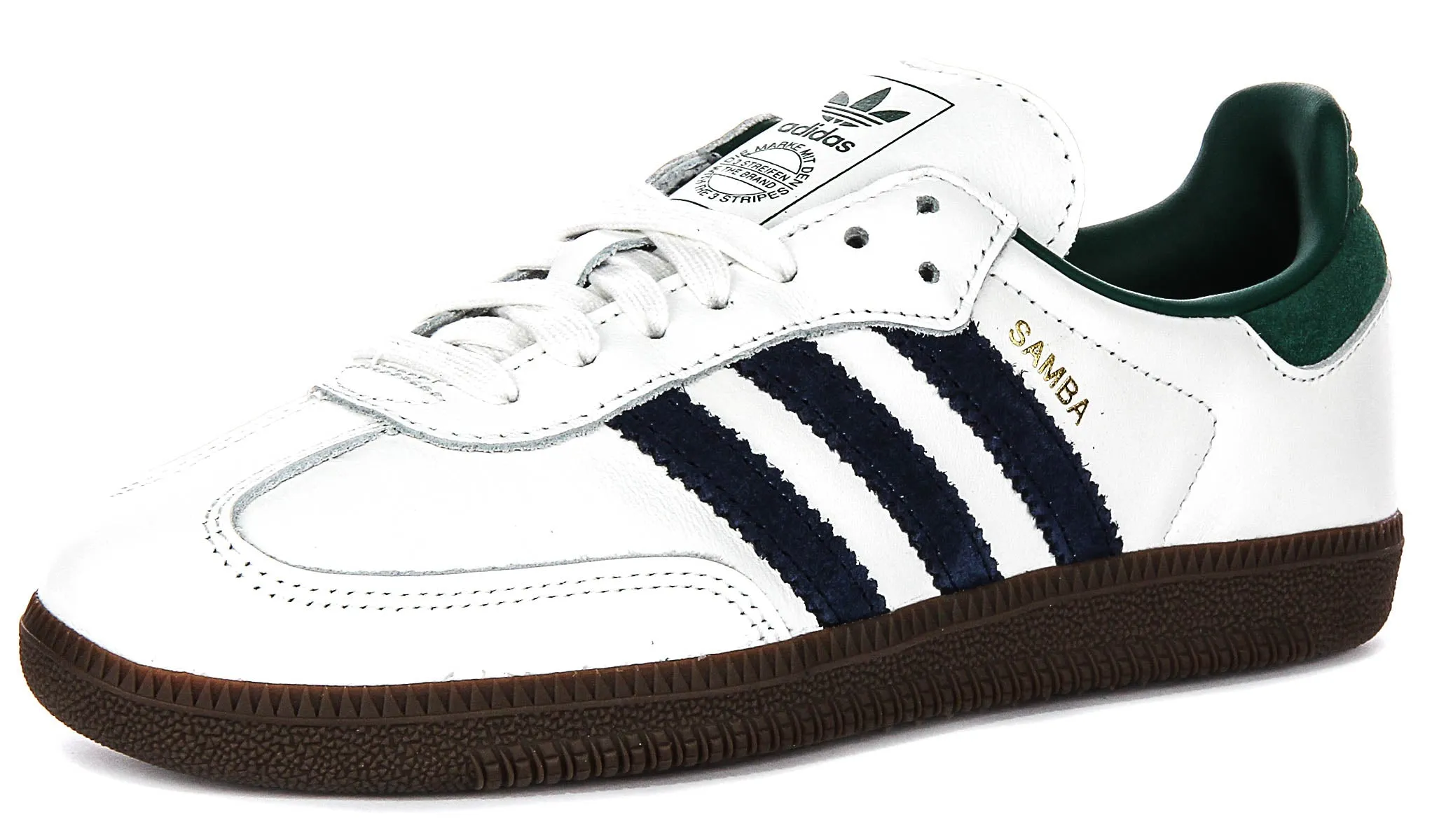 Adidas Samba OG en Blanc Bleu Marine Vert pour Femme Chaussures Adidas