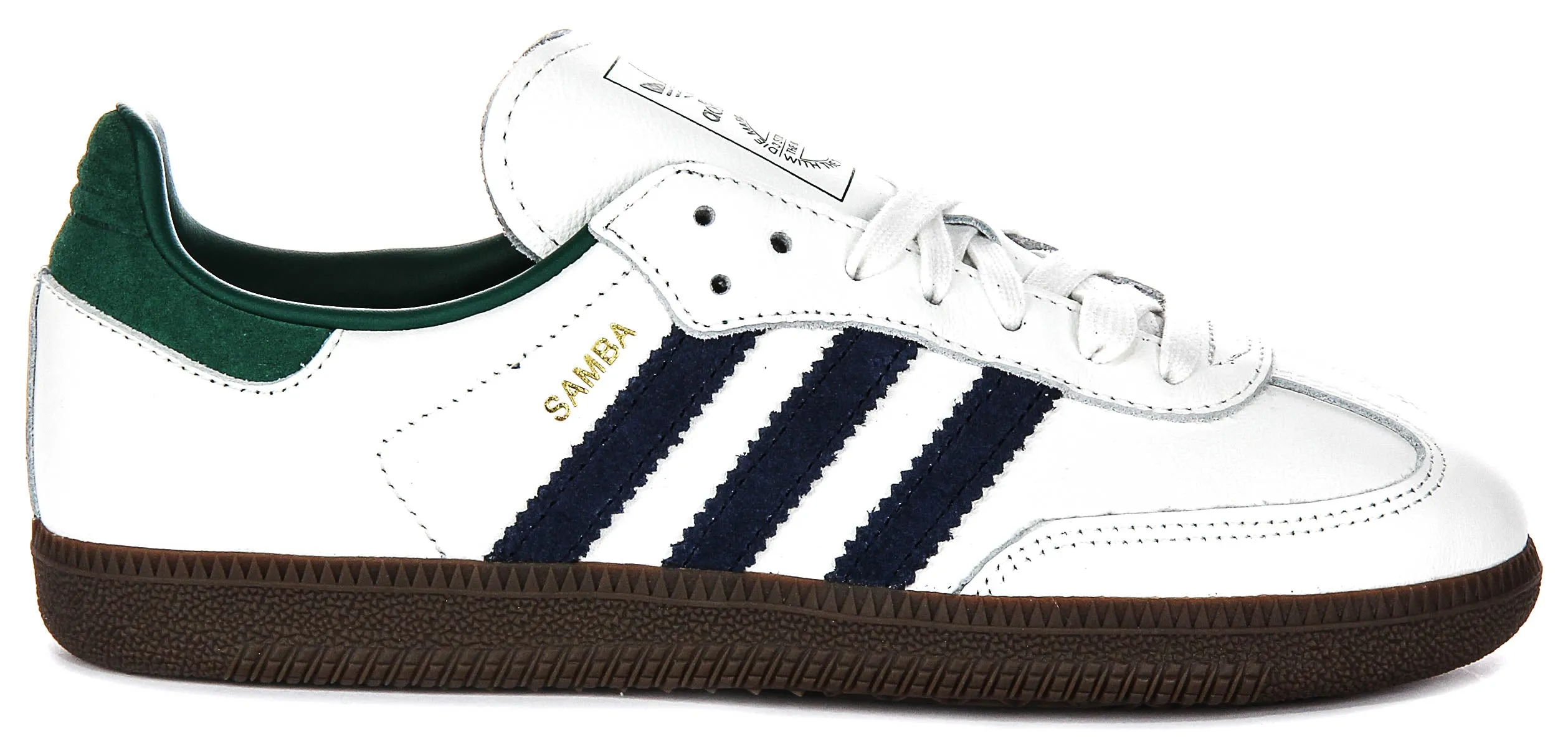 Adidas Samba OG en Blanc Bleu Marine Vert pour Femme Chaussures Adidas
