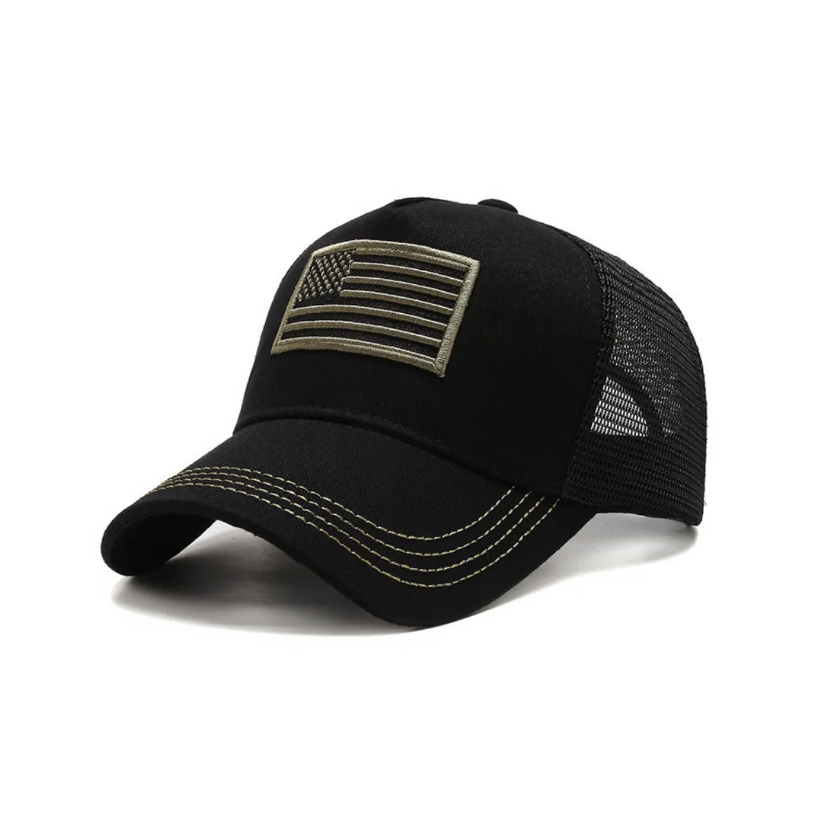 Casquette de camionneur avec drapeau américain et bande réglable Chaussures ecco