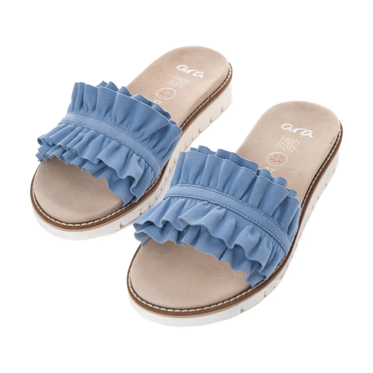 Chaussures Ara pour Femmes Keyes en Daim Bleu Azure