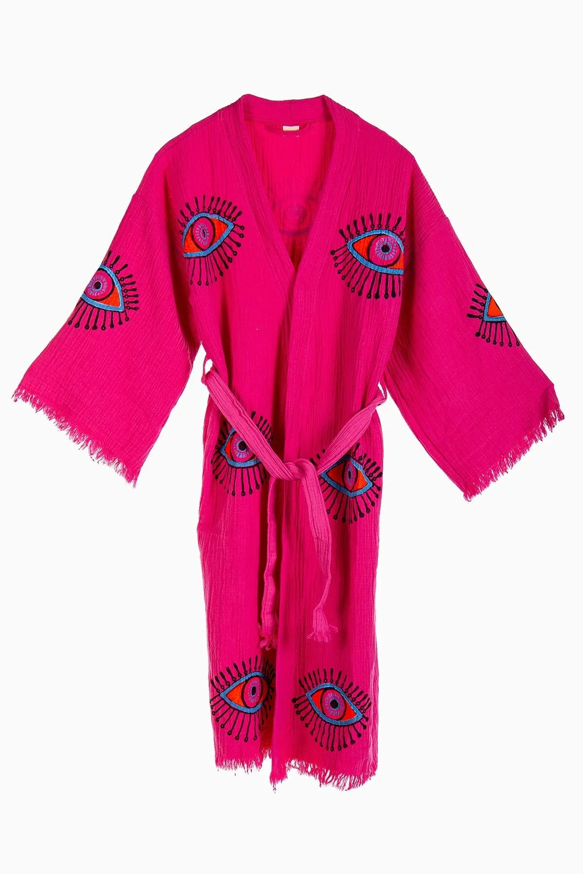 Kimono en coton fait main Aria | Rose