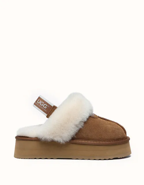 Chaussons UGG® à plateforme gaufrée Australian Shepherd
