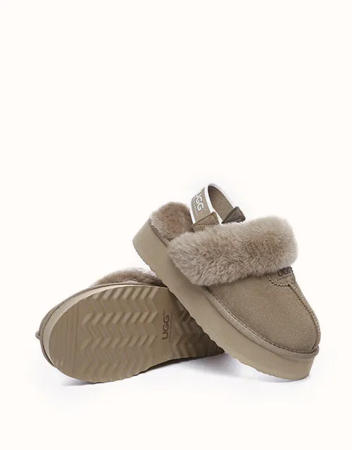 Chaussons UGG® à plateforme gaufrée Australian Shepherd