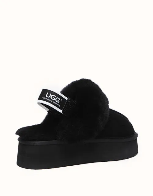 Chaussons UGG® à plateforme gaufrée Australian Shepherd