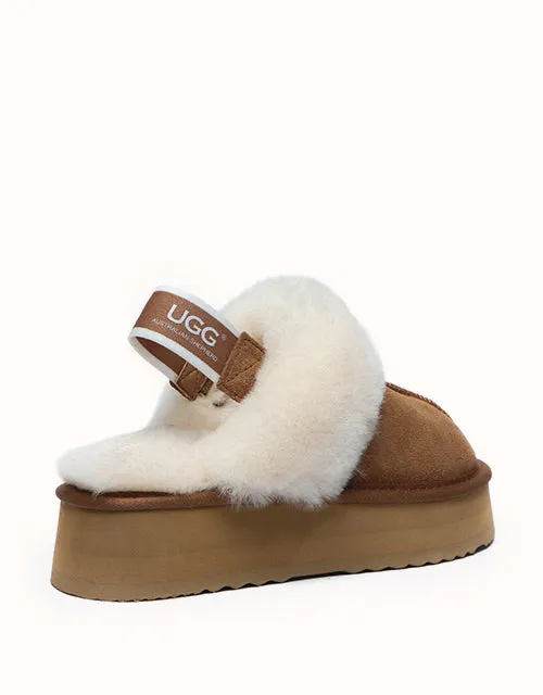 Chaussons UGG® à plateforme gaufrée Australian Shepherd
