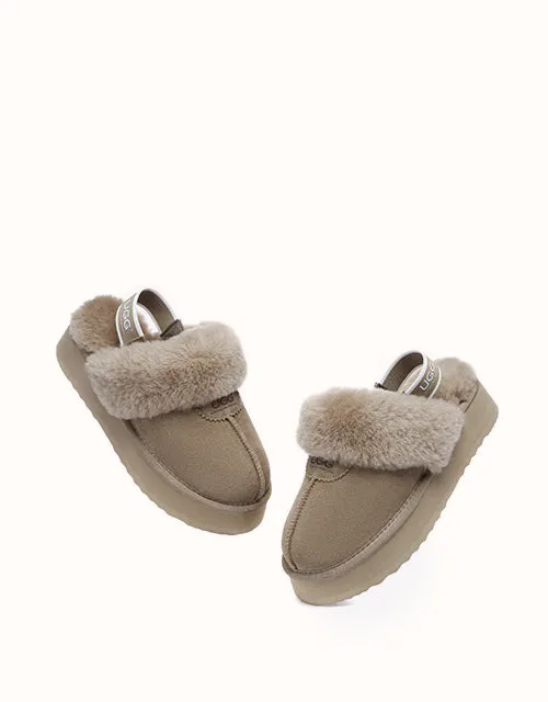 Chaussons UGG® à plateforme gaufrée Australian Shepherd