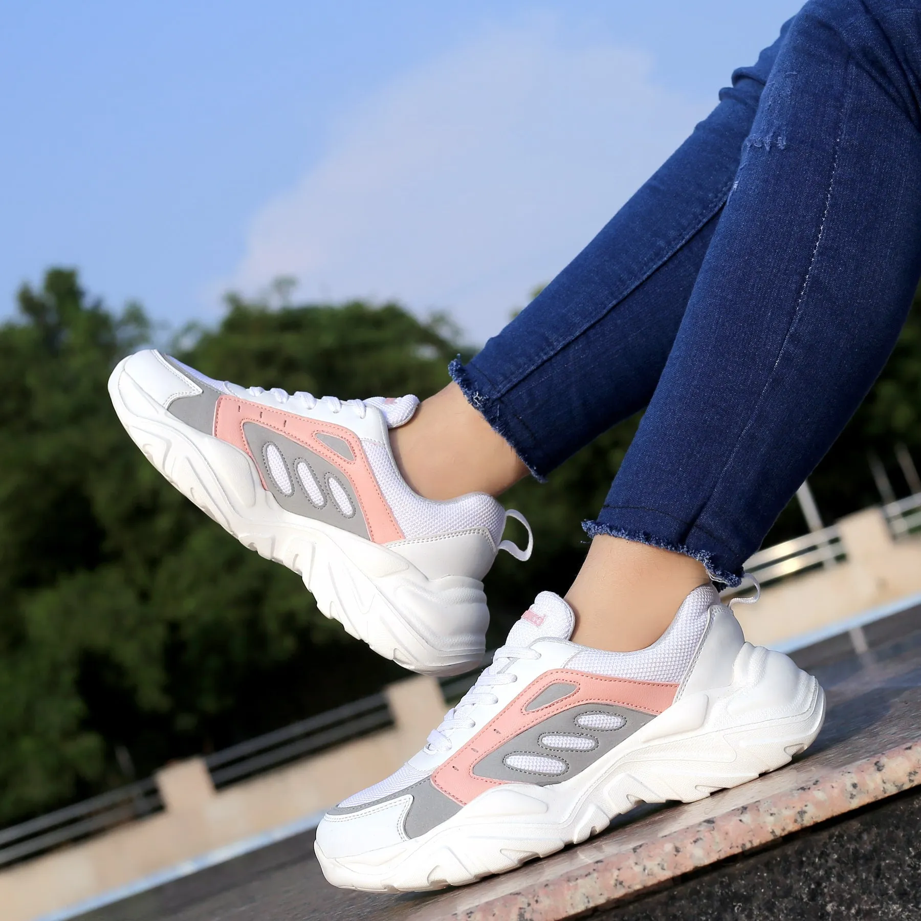 Bacca Bucci EMMA Sneakers basses à plateforme pour femmes | Sneakers StreetWear volumineuses