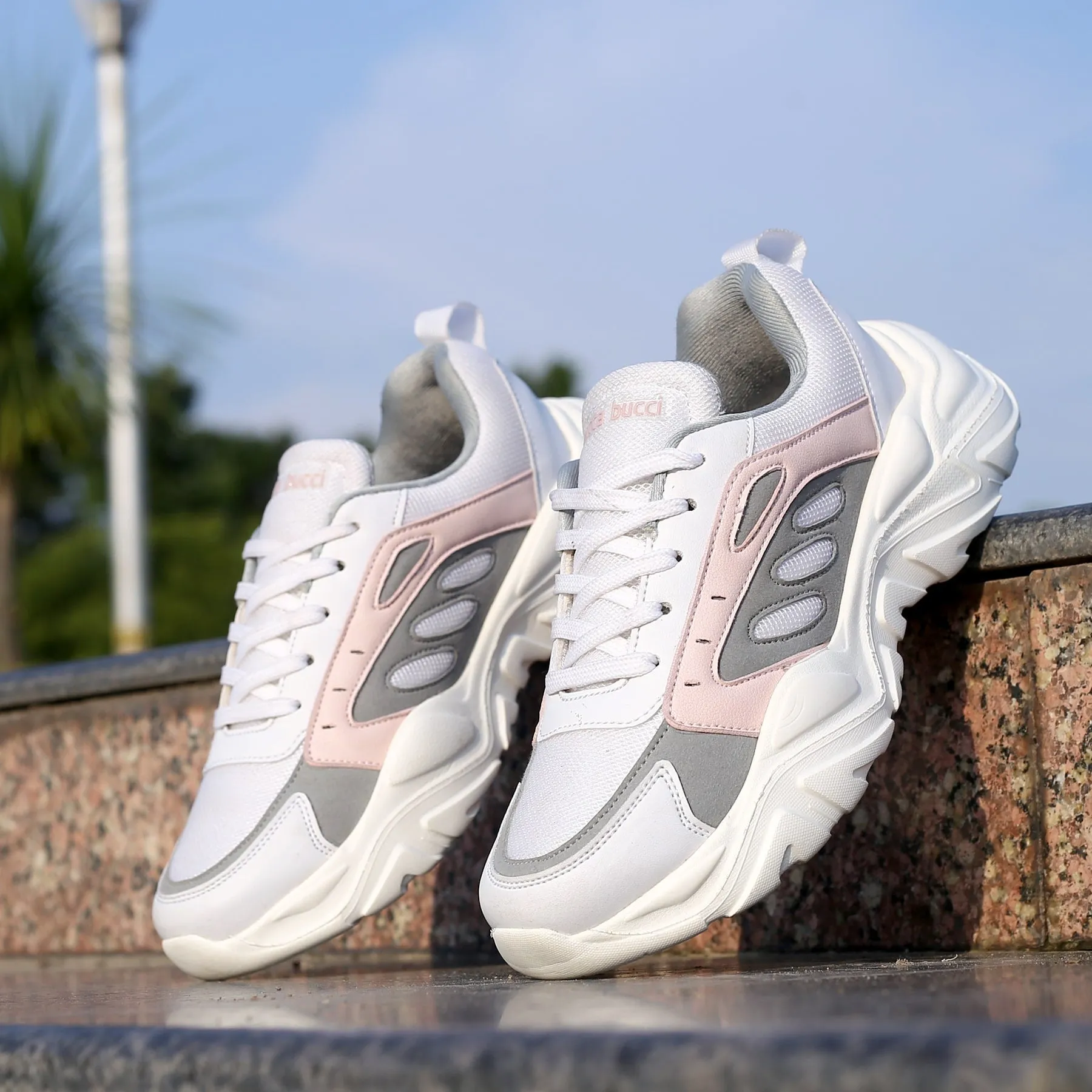 Bacca Bucci EMMA Sneakers basses à plateforme pour femmes | Sneakers StreetWear volumineuses