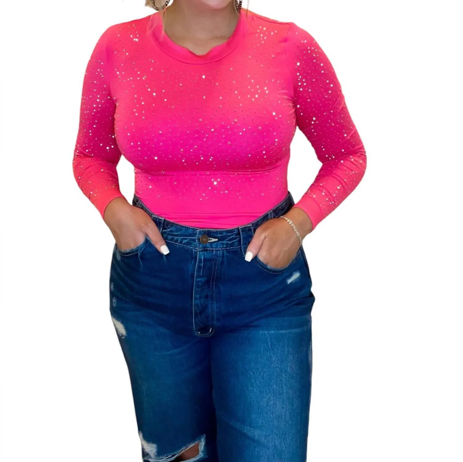 Combinaison pailletée Barbie Girl en rose