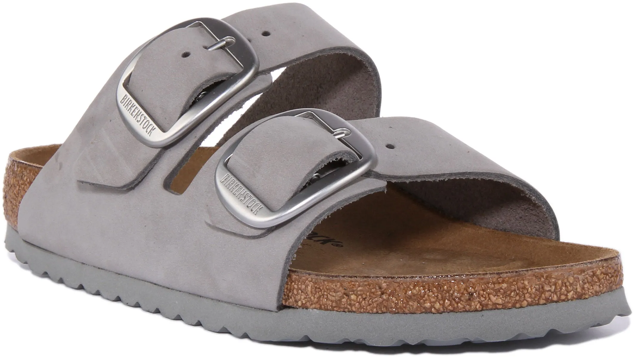 Birkenstock Arizona en gris pour unisexe | Chaussures Birkenstock à coupe étroite