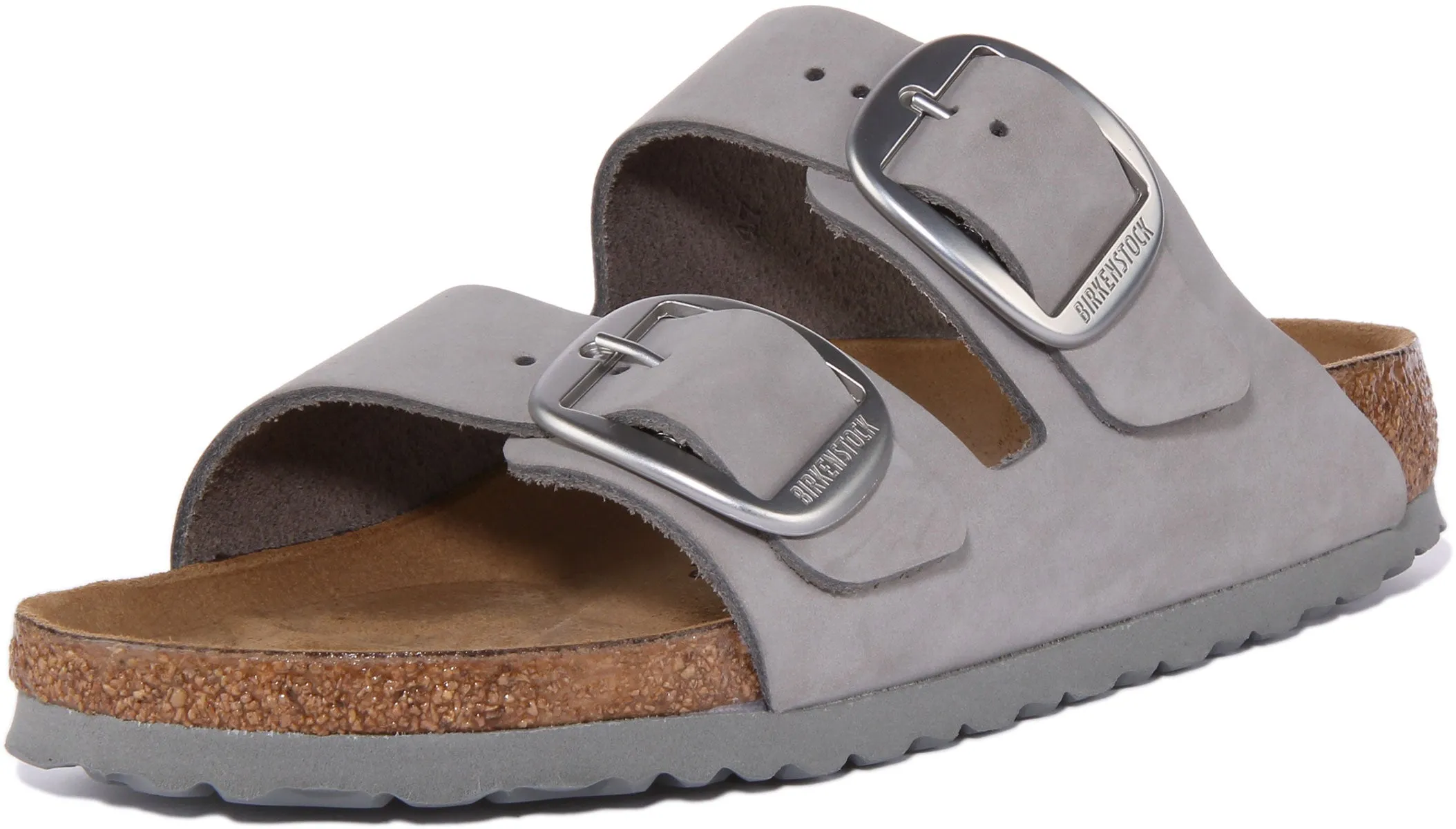 Birkenstock Arizona en gris pour unisexe | Chaussures Birkenstock à coupe étroite