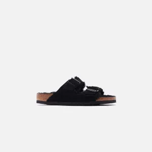 Birkenstock Arizona Shearling - Black Birkenstock Shoes