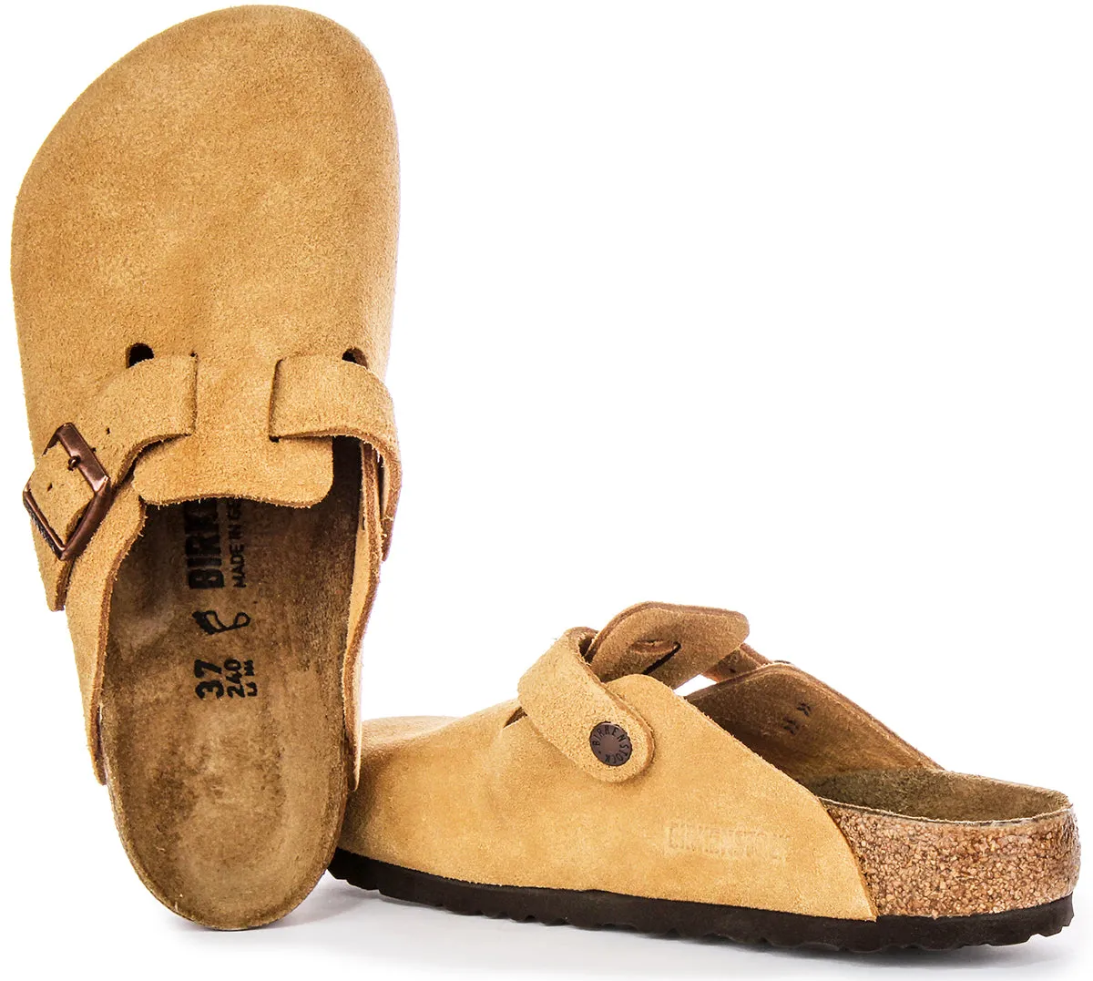 Birkenstock Boston Bs En Latte | Chaussures à ajustement régulier Birkenstock