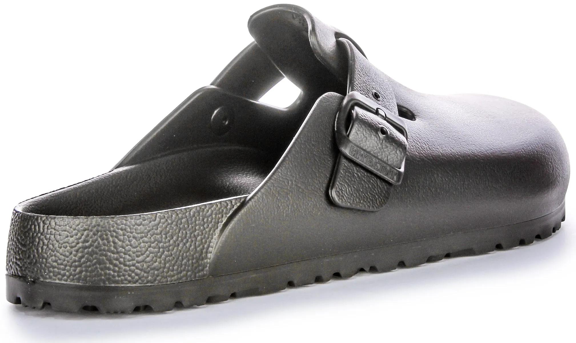 Birkenstock Boston Eva en noir | Chaussures à ajustement régulier Birkenstock