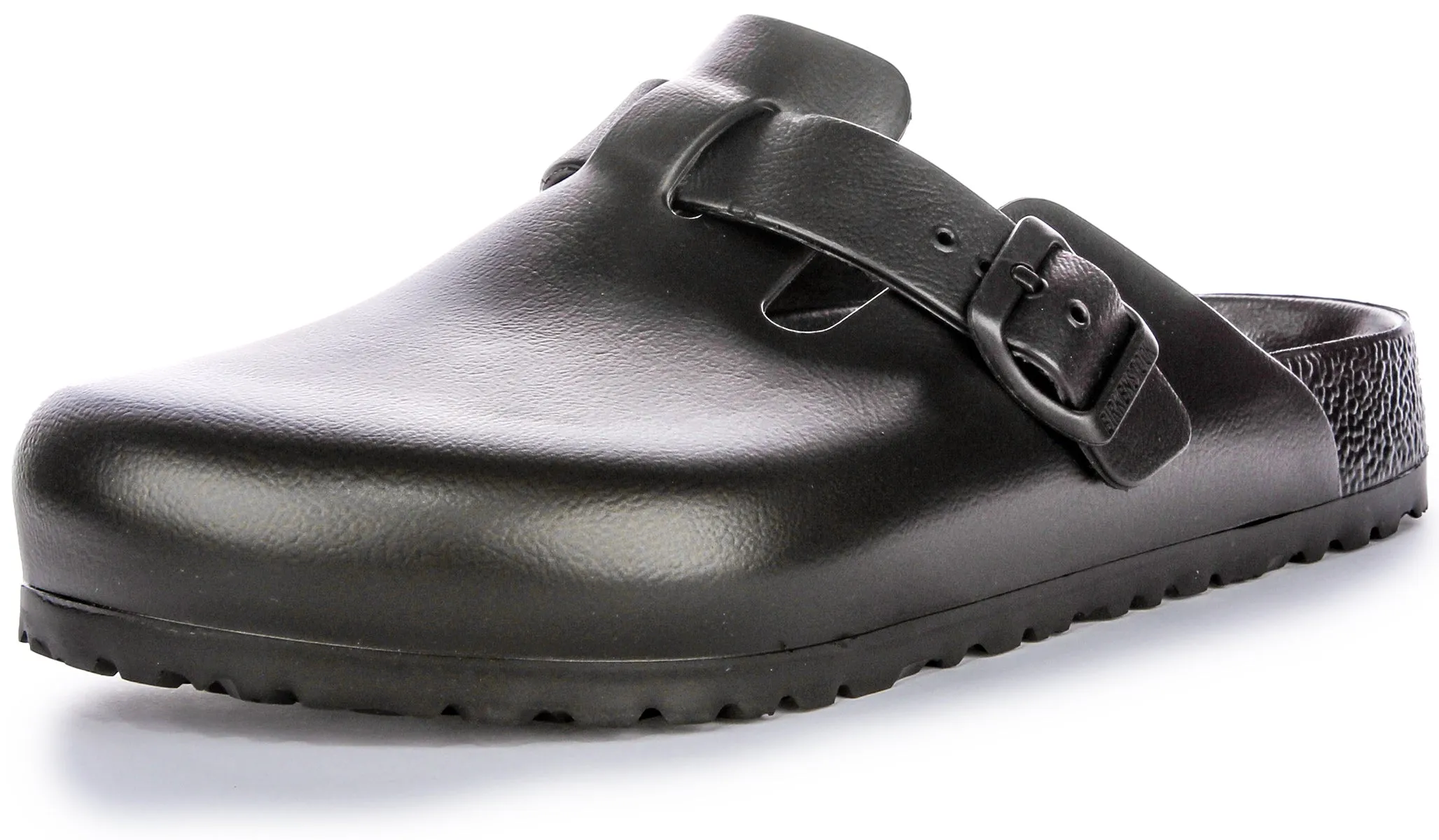 Birkenstock Boston Eva en noir | Chaussures à ajustement régulier Birkenstock
