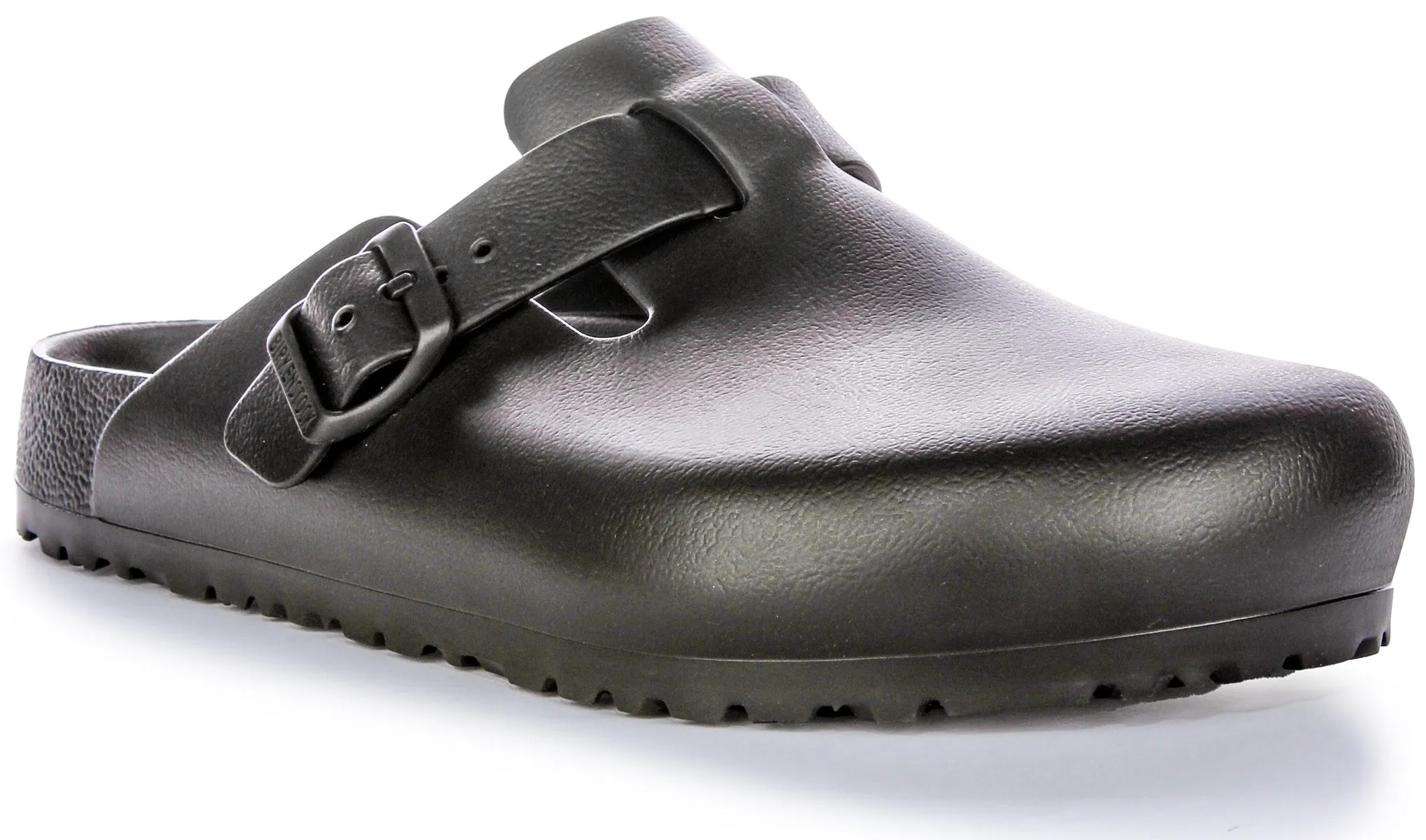 Birkenstock Boston Eva en noir | Chaussures à ajustement régulier Birkenstock