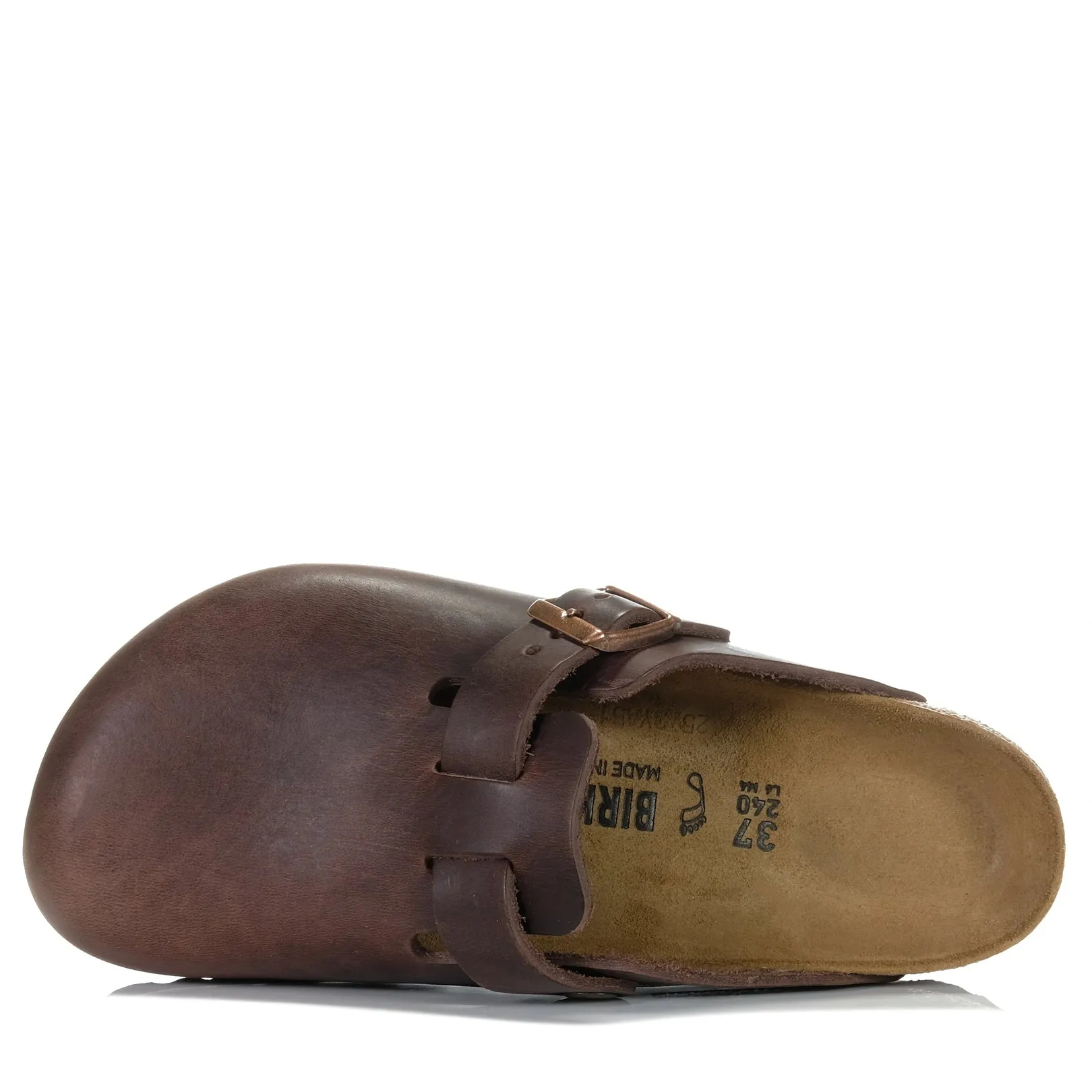 Birkenstock Boston en cuir huilé Habana