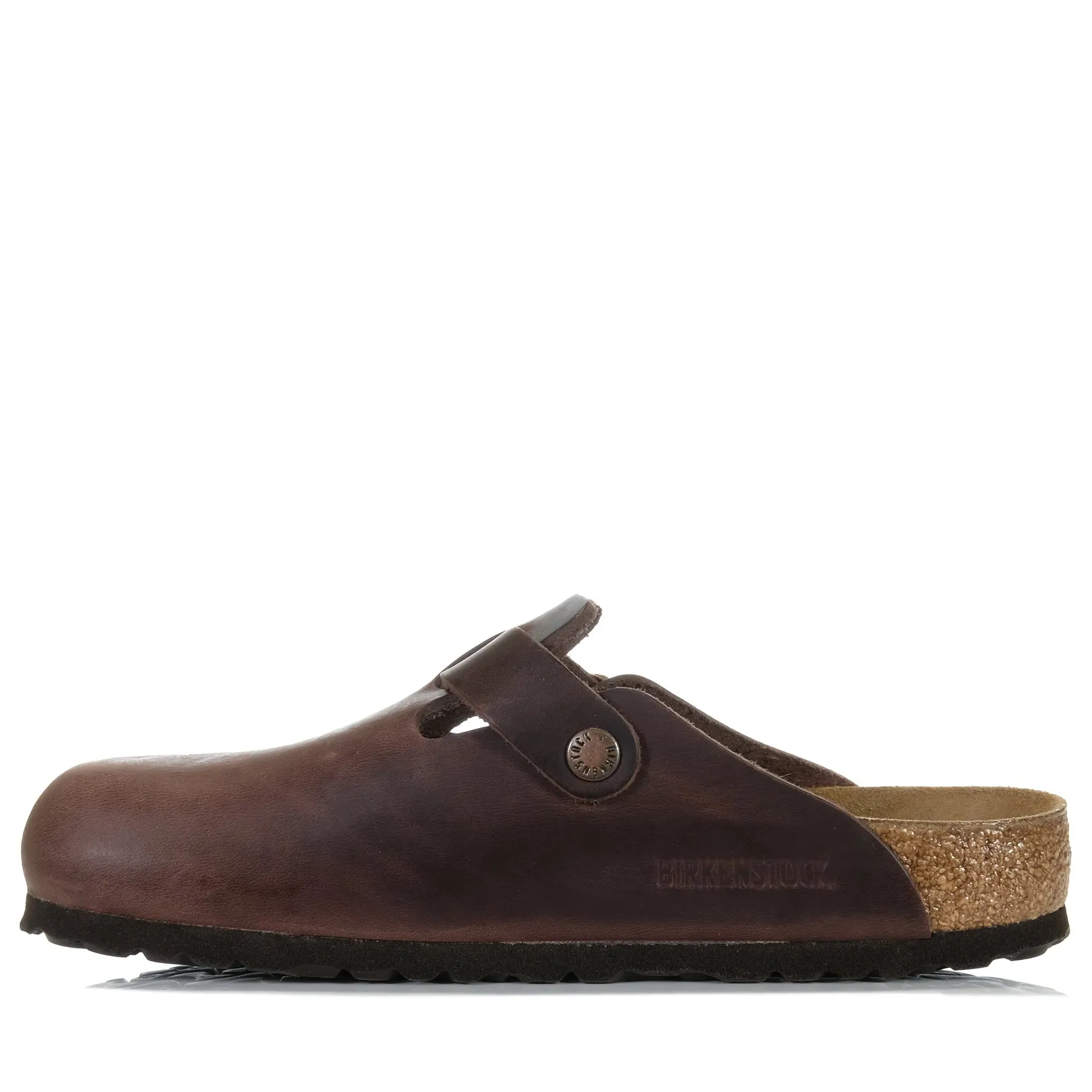 Birkenstock Boston en cuir huilé Habana
