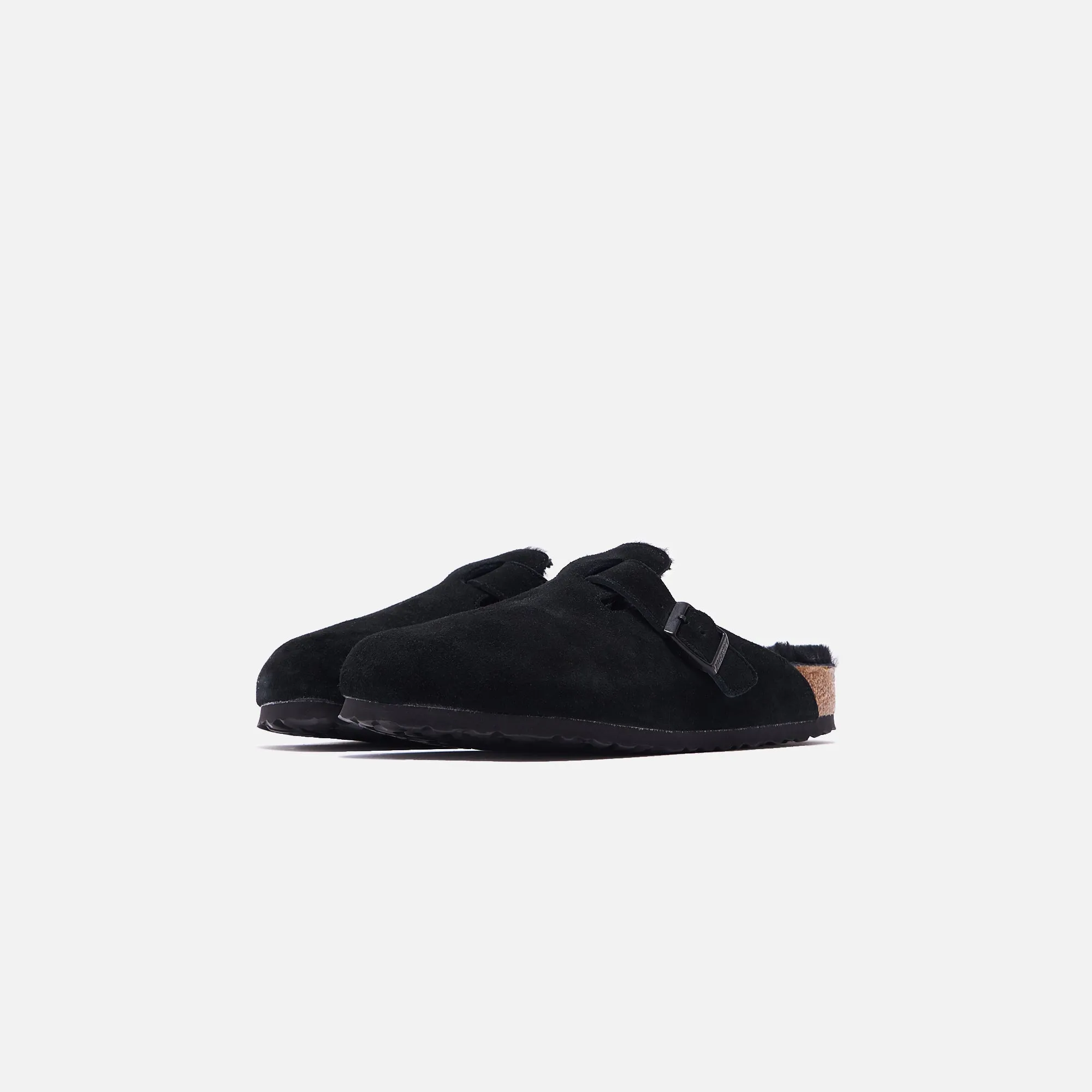 Birkenstock Boston Doublure en Mouton - Chaussures Birkenstock Noires