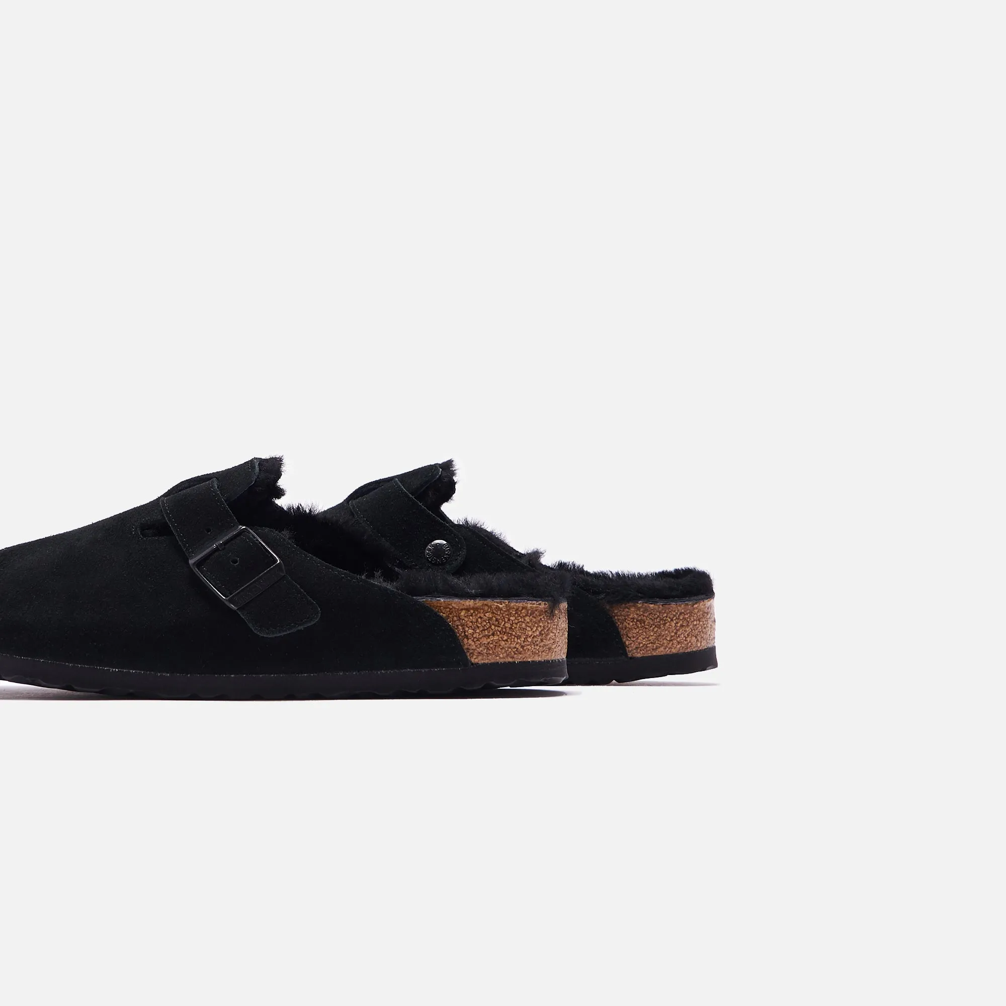 Birkenstock Boston Doublure en Mouton - Chaussures Birkenstock Noires