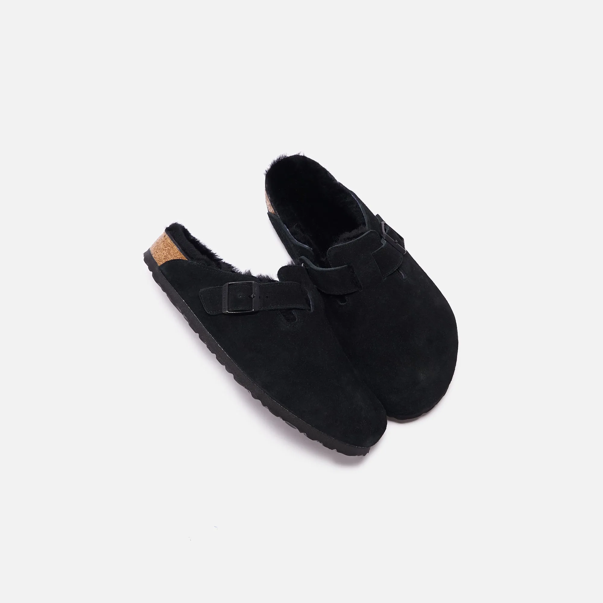 Birkenstock Boston Doublure en Mouton - Chaussures Birkenstock Noires