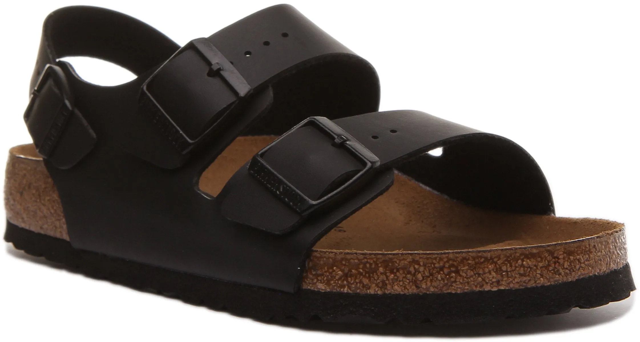 Birkenstock Milano en noir | Chaussures à ajustement régulier Birkenstock