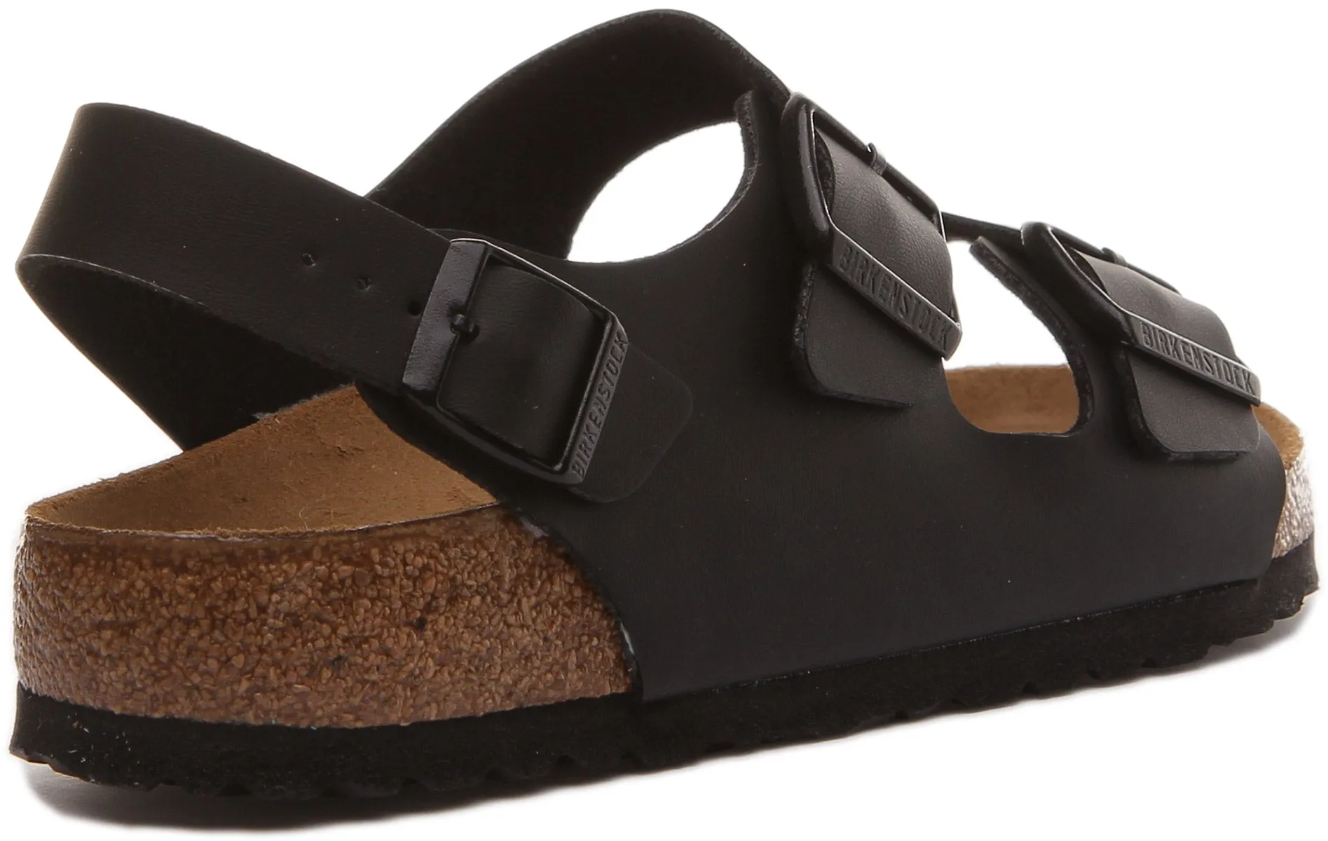 Birkenstock Milano en noir | Chaussures à ajustement régulier Birkenstock