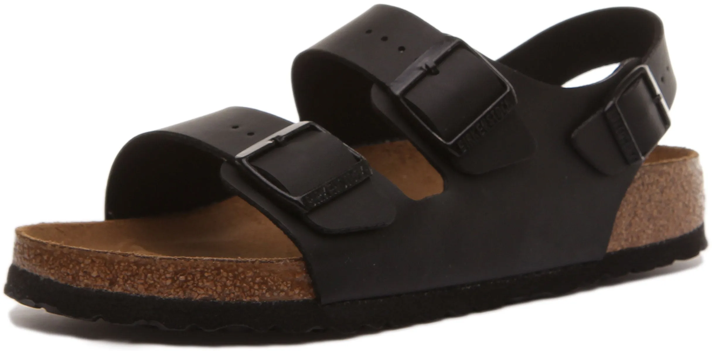 Birkenstock Milano en noir | Chaussures à ajustement régulier Birkenstock