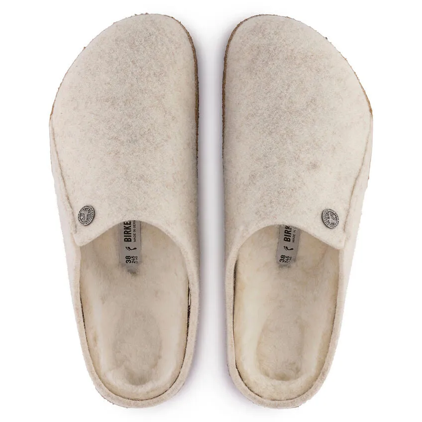 Birkenstock Chaussures pour Femmes Zermatt Laine/Doublure en Mouton Écru