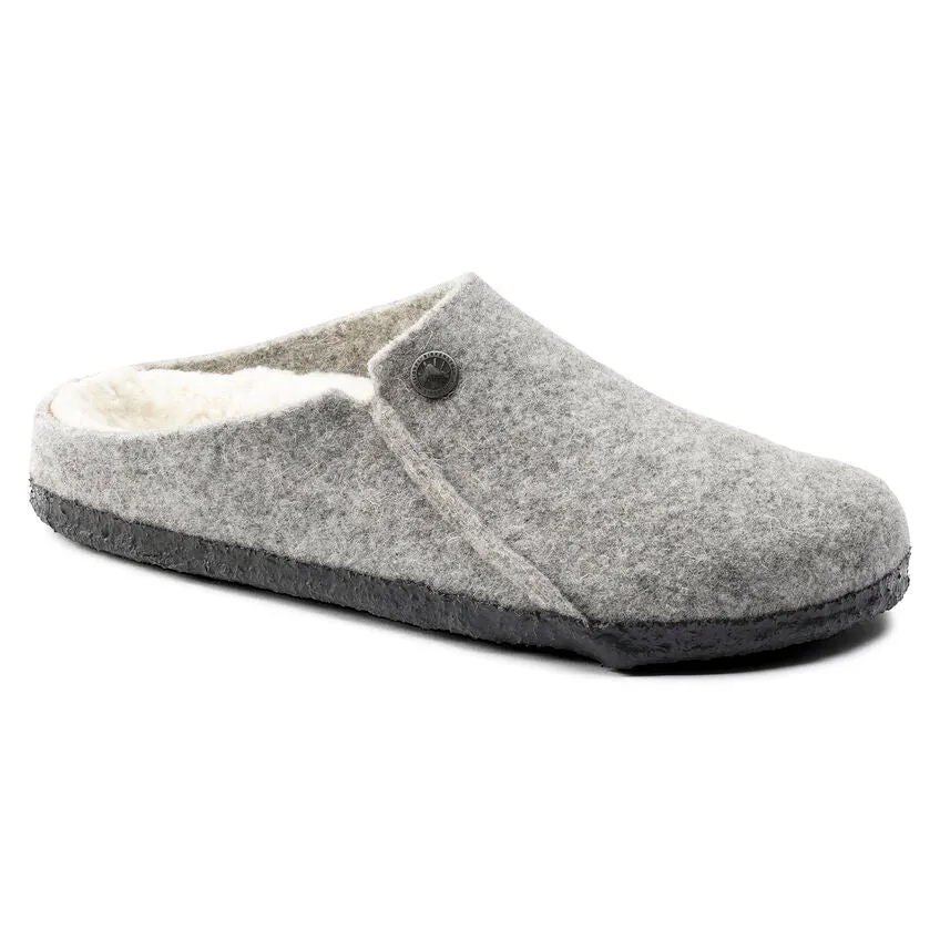 Birkenstock Chaussures Femmes Zermatt Laine/Doublure en Mouton Gris Clair