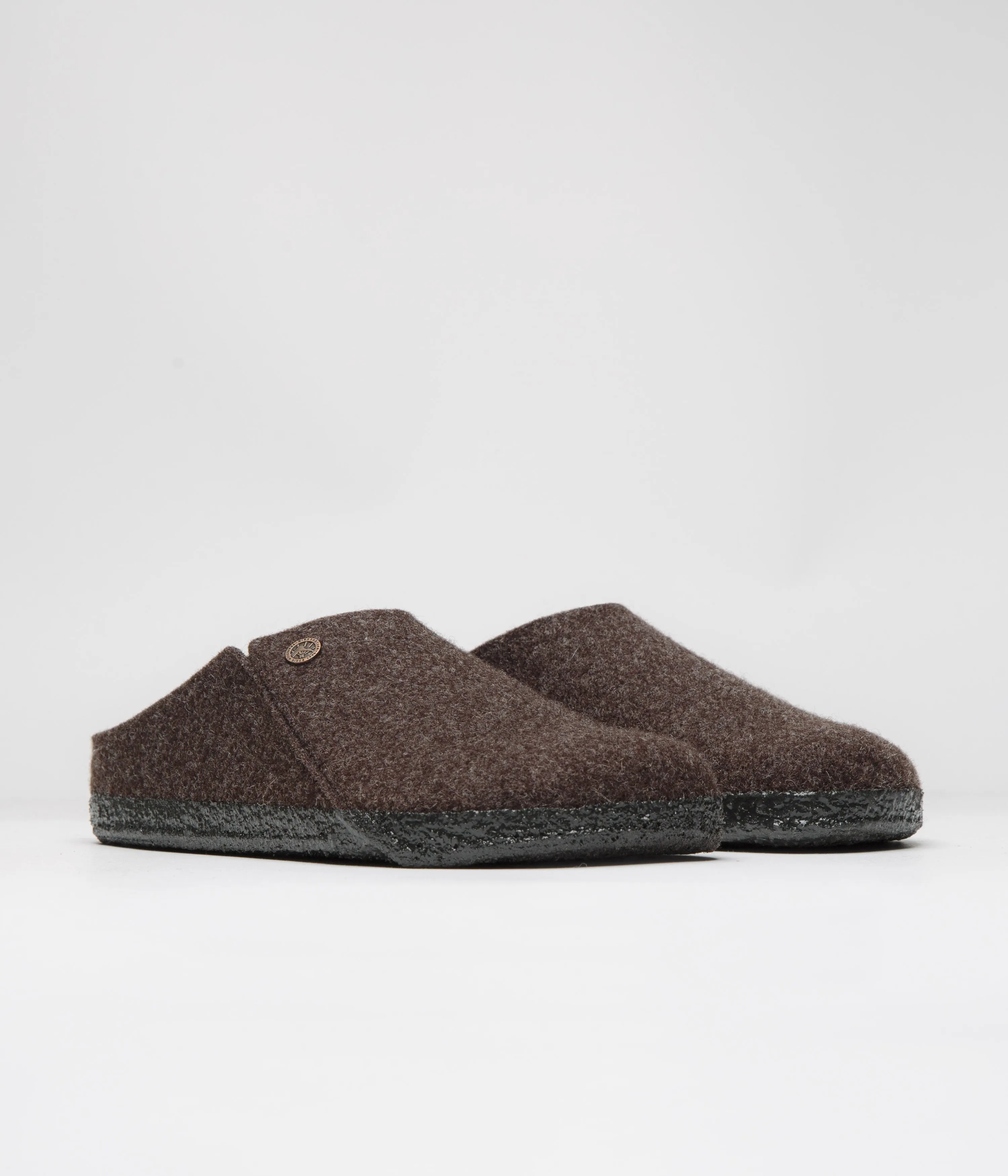 Chaussons Birkenstock Zermatt en feutre doublé de shearling - Chaussures Birkenstock Mocha