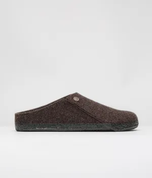 Birkenstock Zermatt Shearling Felt Slippers - Mocha Birkenstock Shoes
