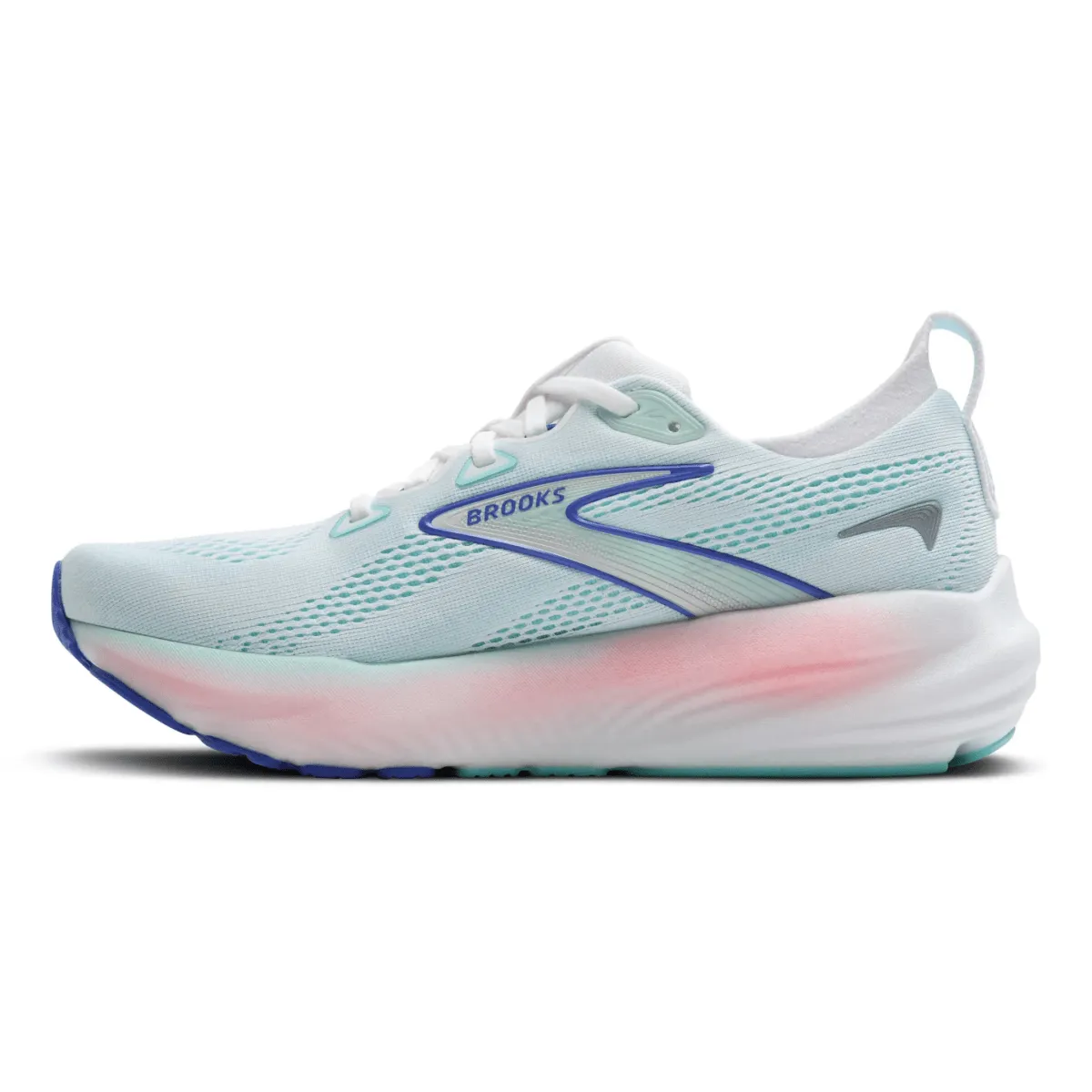 Brooks Women's Glycerine 22 Blanc/Coquille de Patelle/Bleu Amparo