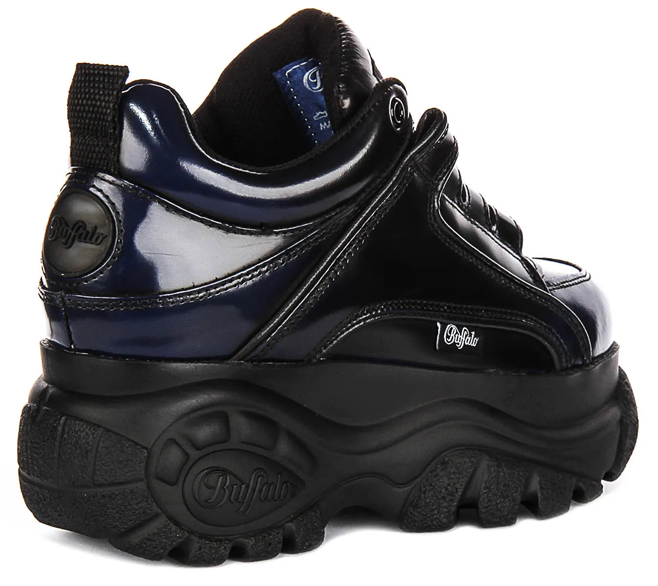 Buffalo 1339-14 2.0 En Noir Bleu Pour Femmes Chaussures Buffalo