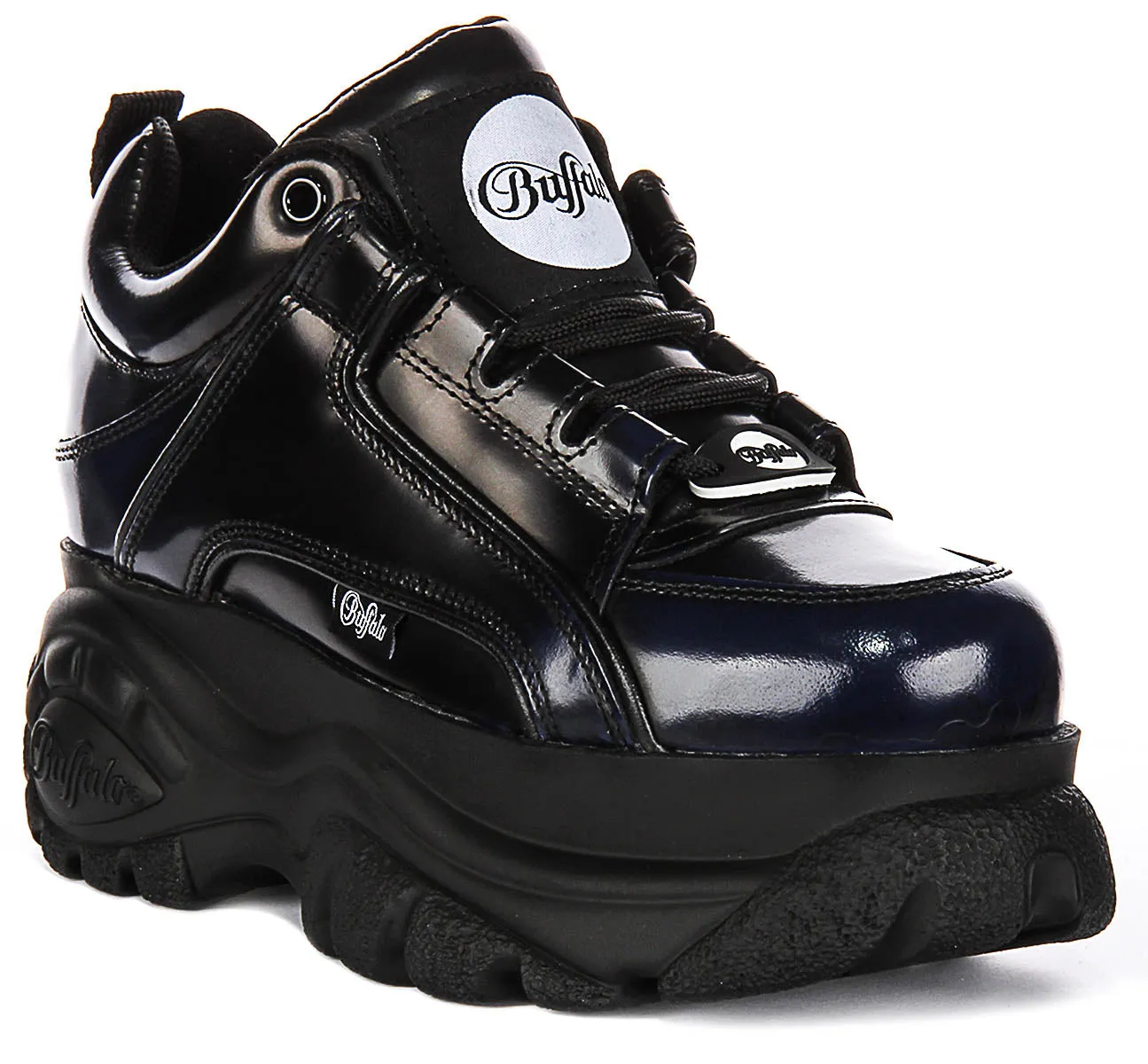 Buffalo 1339-14 2.0 En Noir Bleu Pour Femmes Chaussures Buffalo