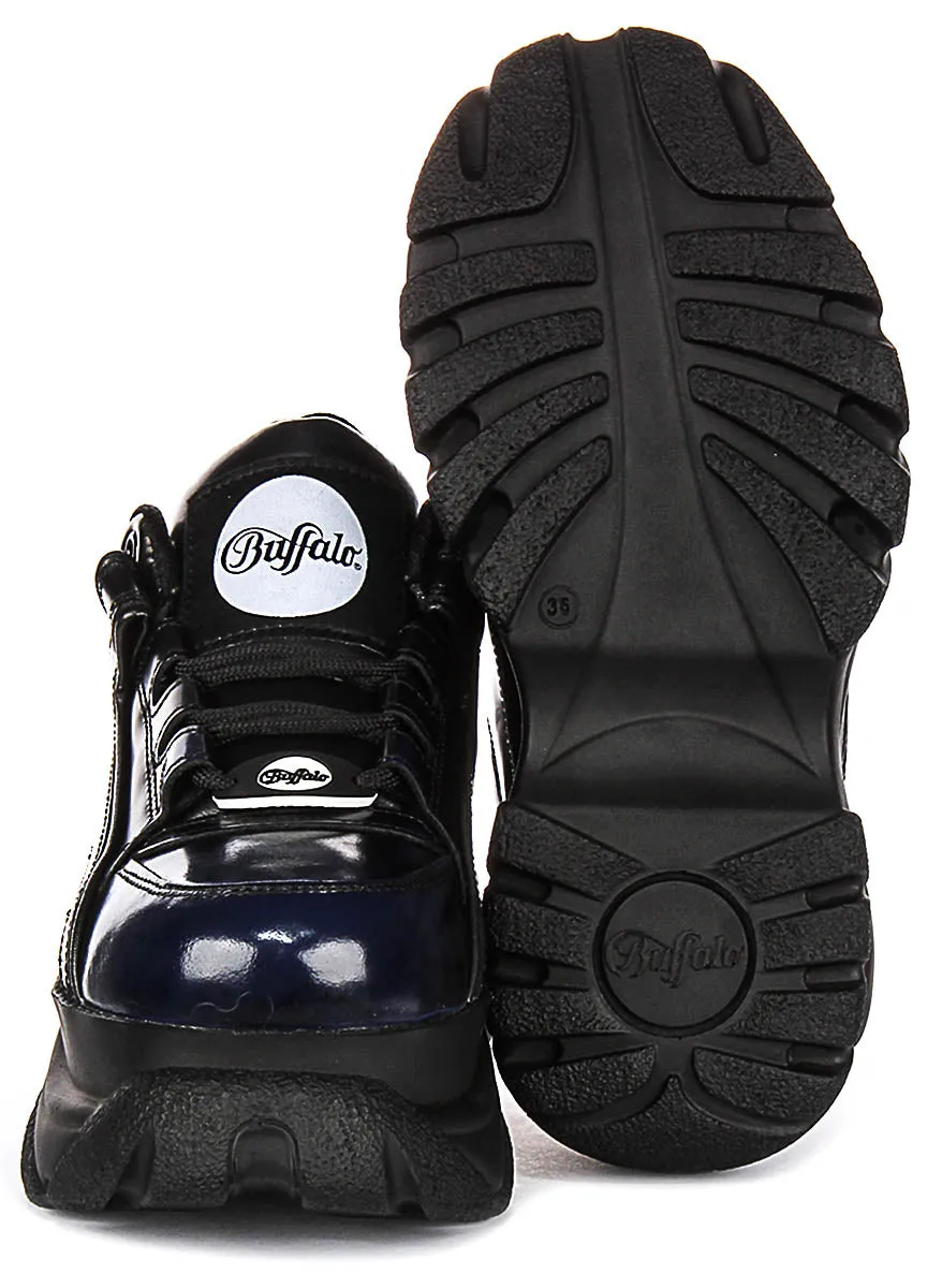 Buffalo 1339-14 2.0 En Noir Bleu Pour Femmes Chaussures Buffalo