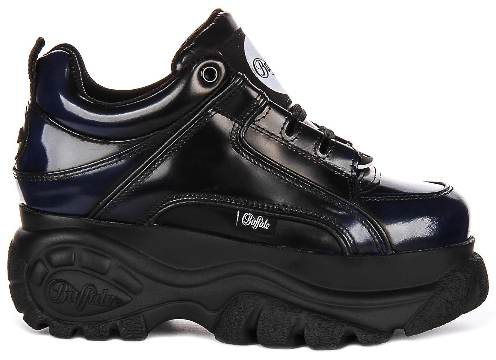 Buffalo 1339-14 2.0 En Noir Bleu Pour Femmes Chaussures Buffalo