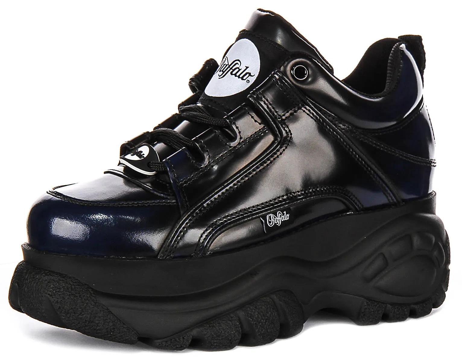 Buffalo 1339-14 2.0 En Noir Bleu Pour Femmes Chaussures Buffalo