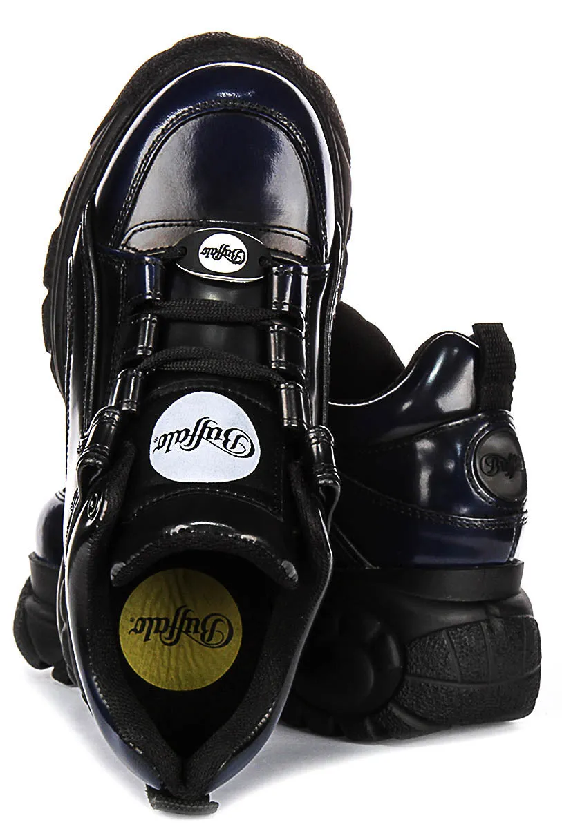 Buffalo 1339-14 2.0 En Noir Bleu Pour Femmes Chaussures Buffalo