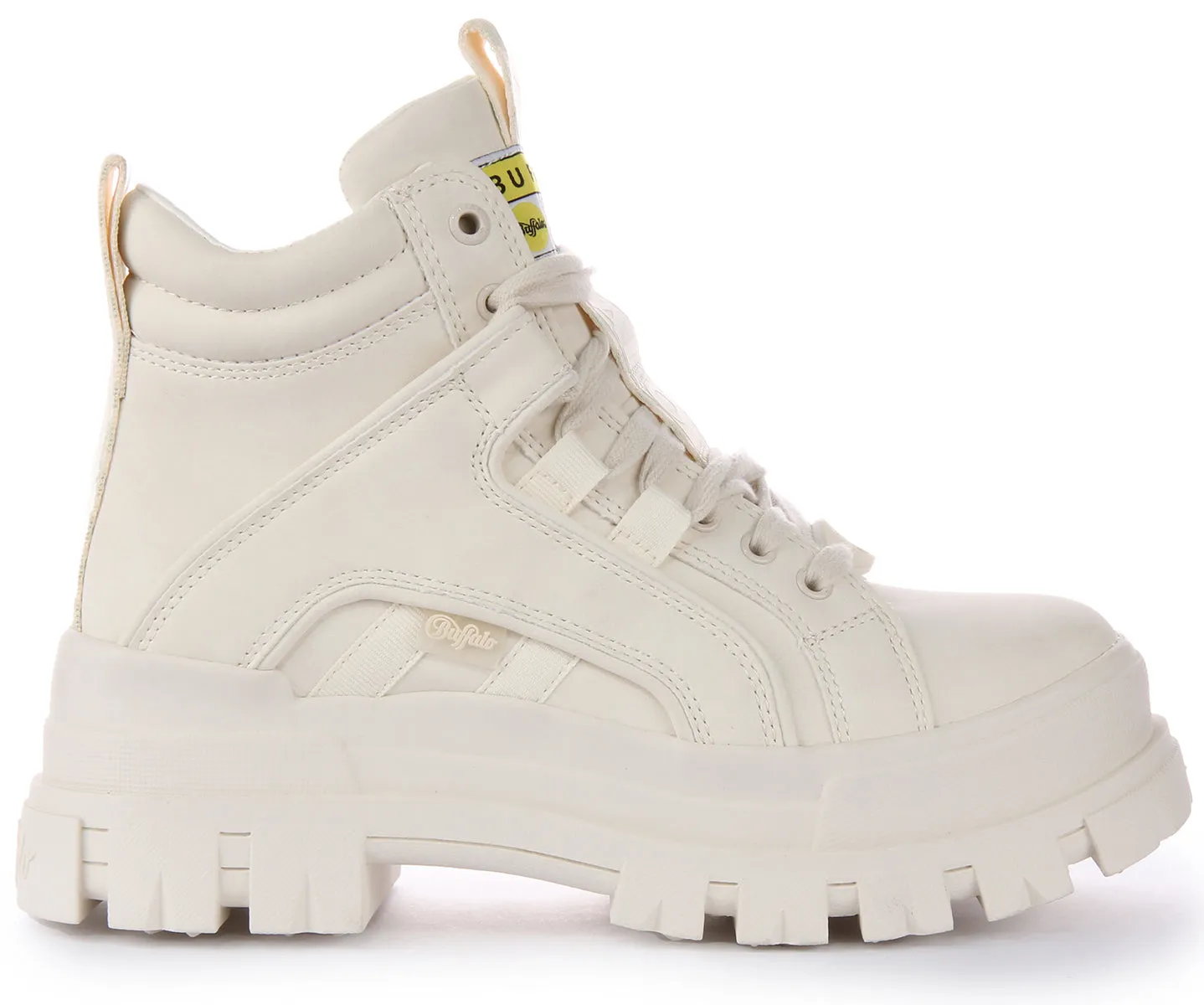 Buffalo Aspha Nc Mid En Off White Pour Femme Chaussures Buffalo