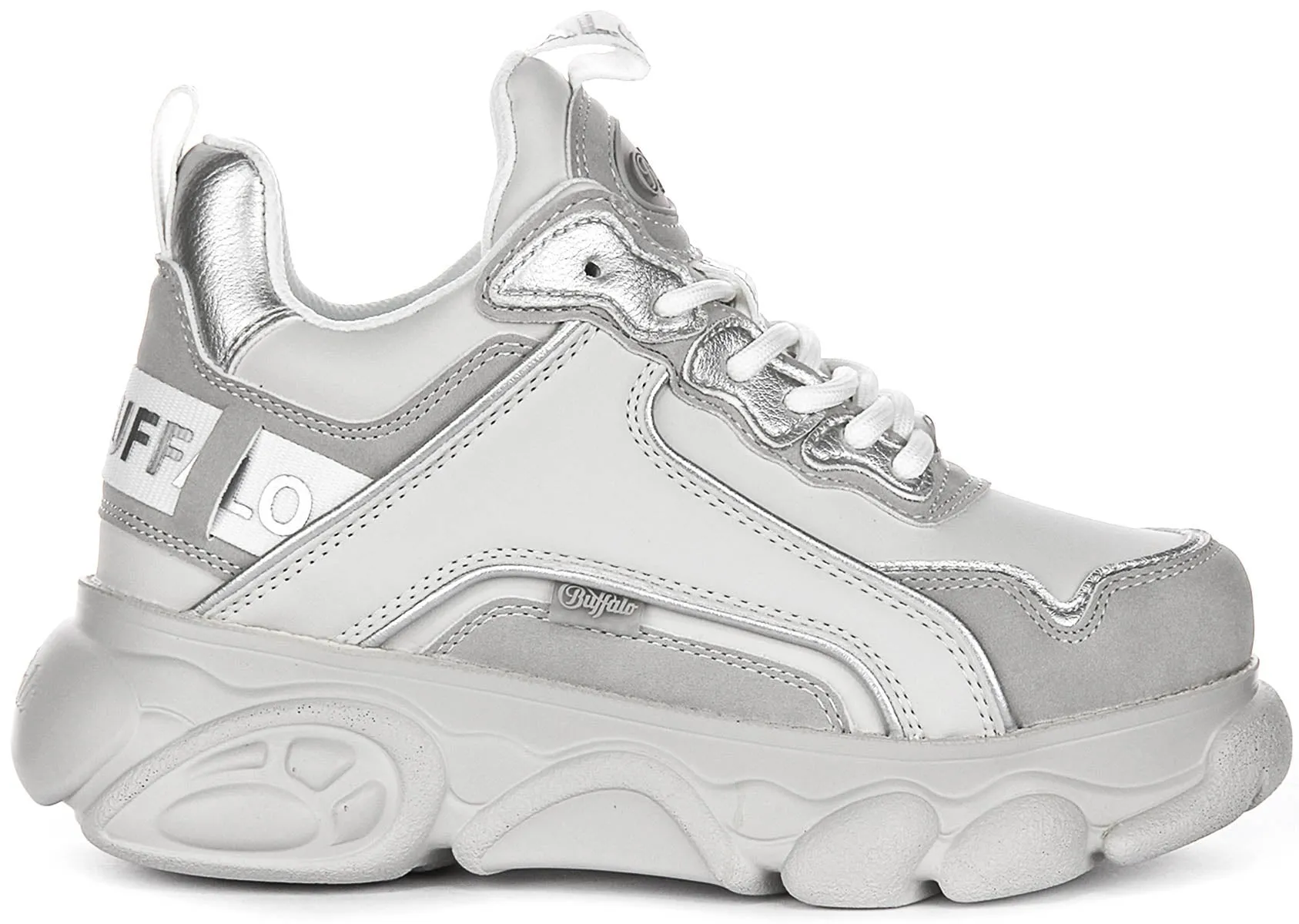 Chaussures Buffalo Cld Chai en Gris Argent pour Femmes