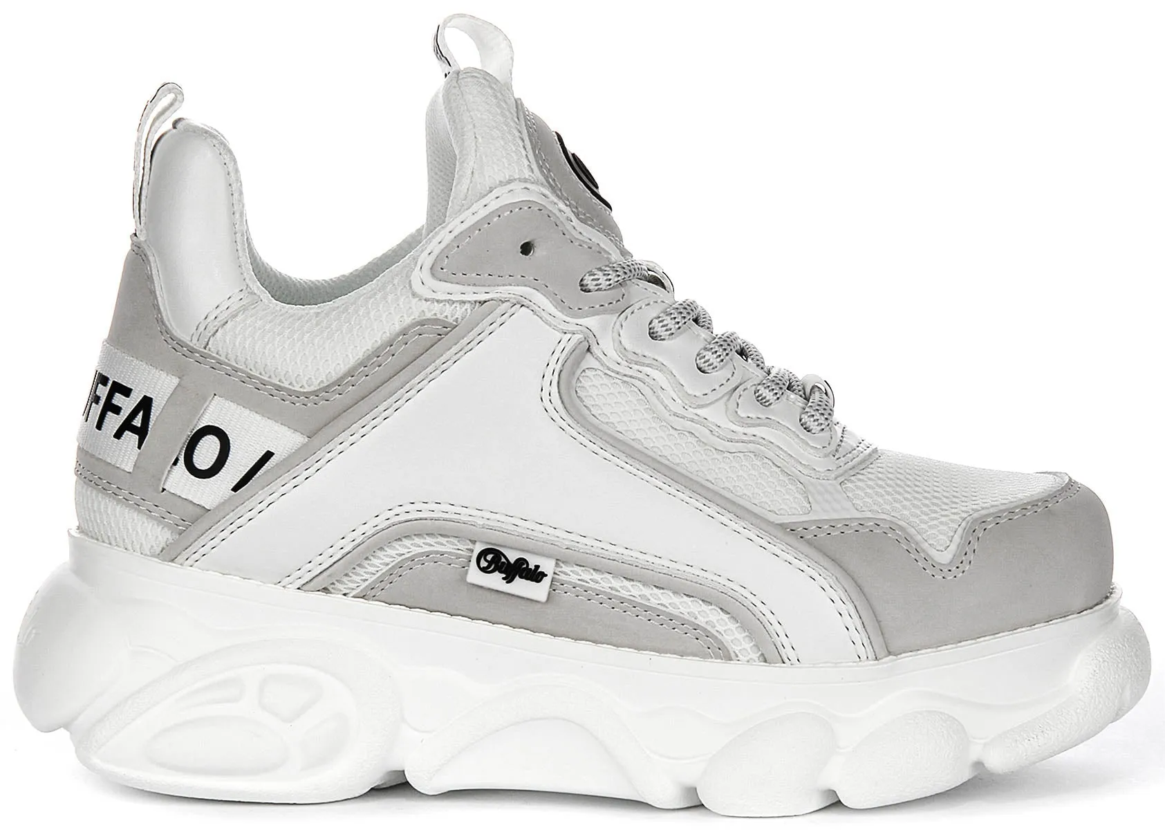 Chaussures Buffalo Cld Chai en Blanc Gris pour Femmes