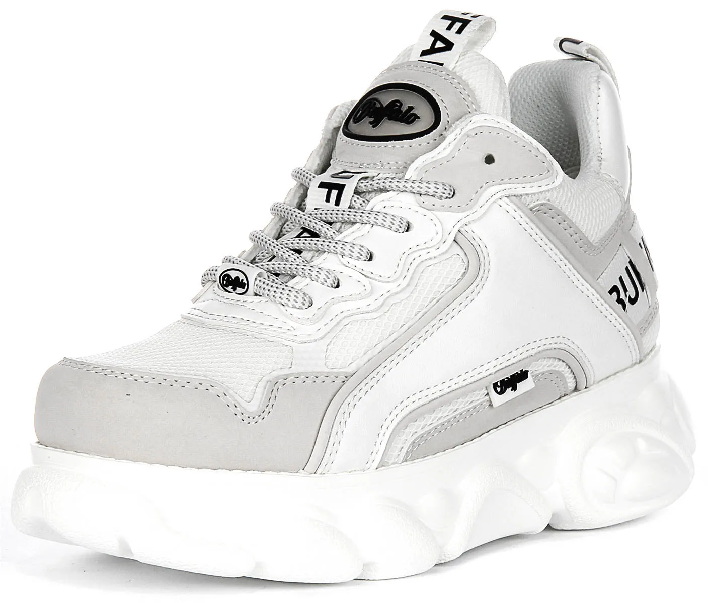 Chaussures Buffalo Cld Chai en Blanc Gris pour Femmes