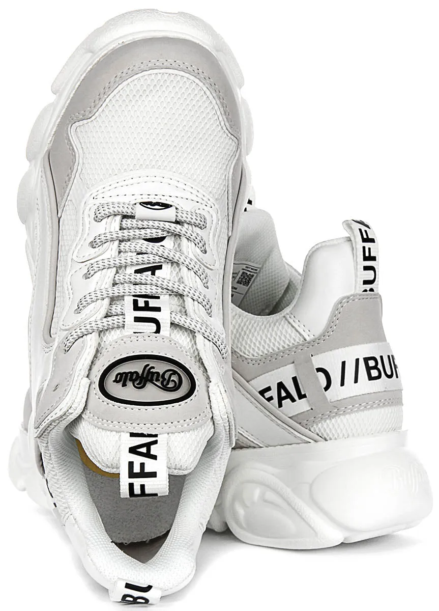 Chaussures Buffalo Cld Chai en Blanc Gris pour Femmes