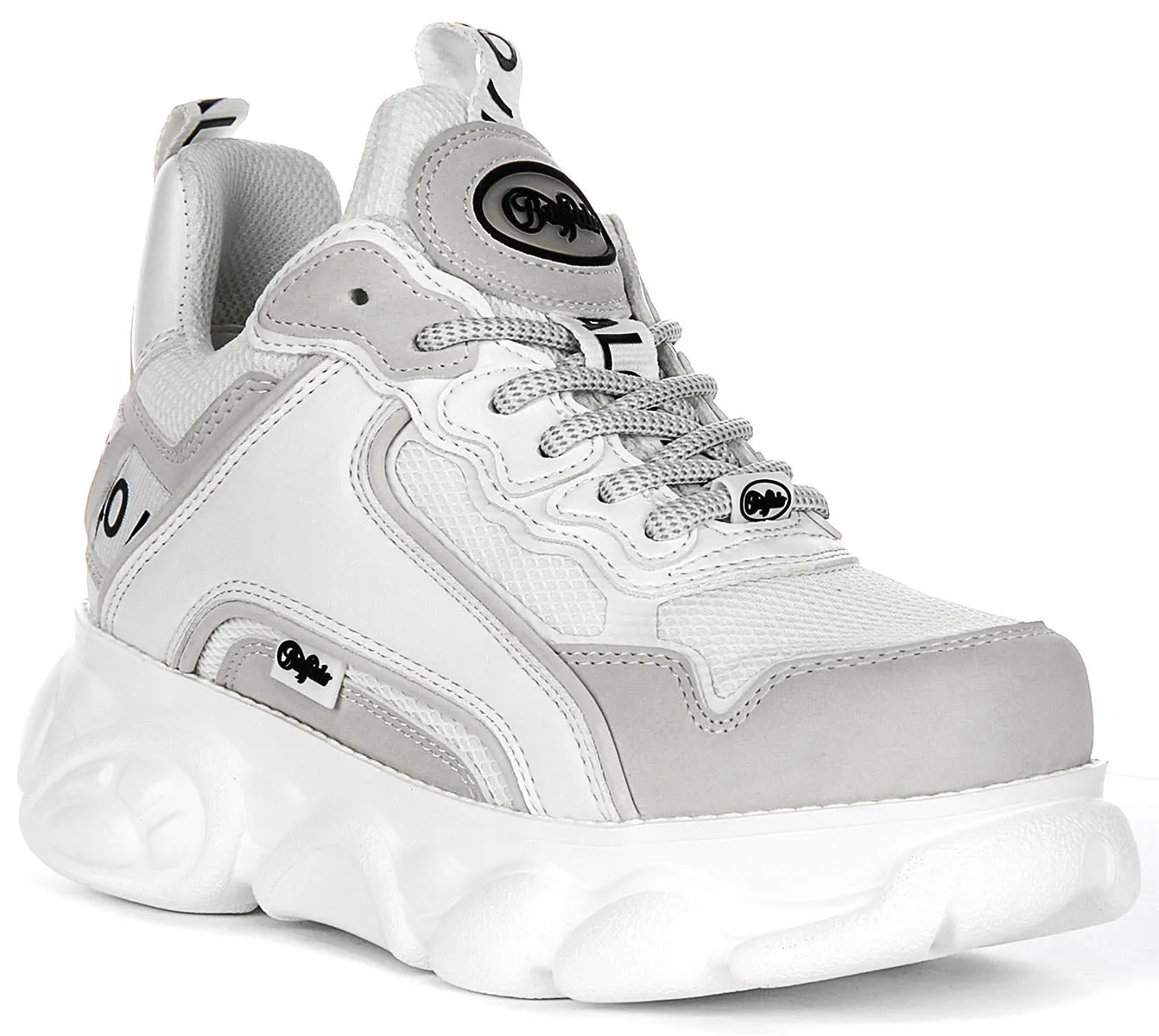 Chaussures Buffalo Cld Chai en Blanc Gris pour Femmes