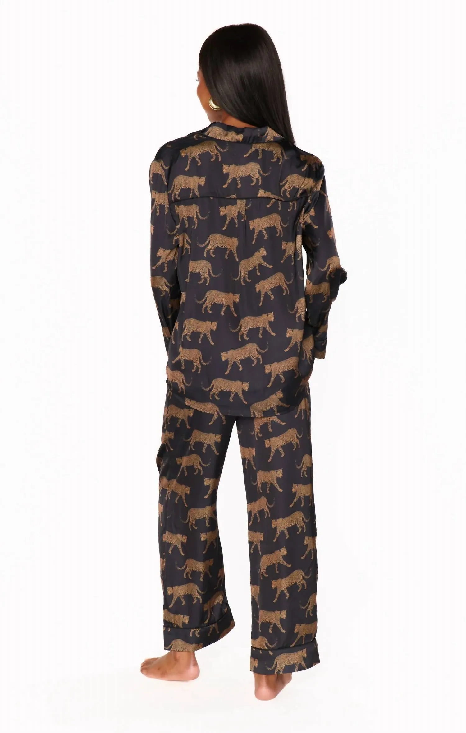 Ensemble Pyjama Classique en Noir Défilé