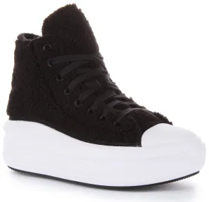 Converse All Star Move Sherpa A05518C In Black For Women Shoes Converse