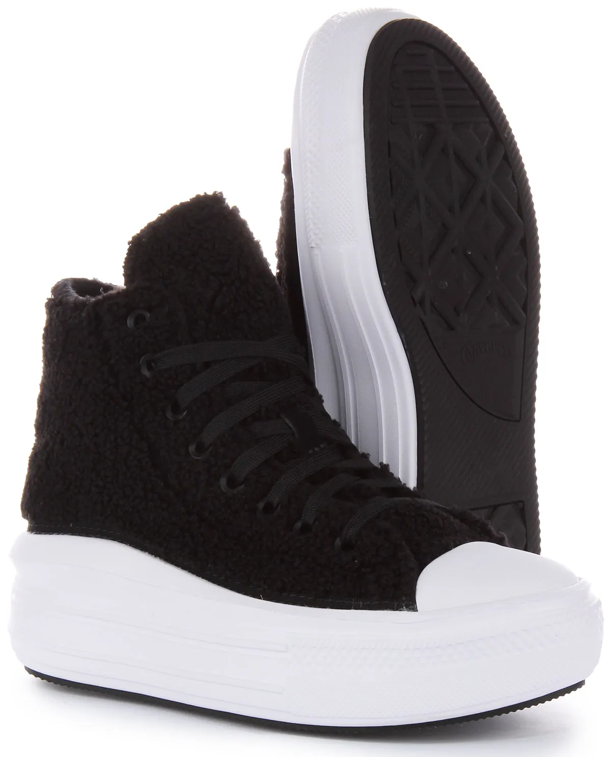 Converse All Star Move Sherpa A05518C En Noir Pour Femme Chaussures Converse