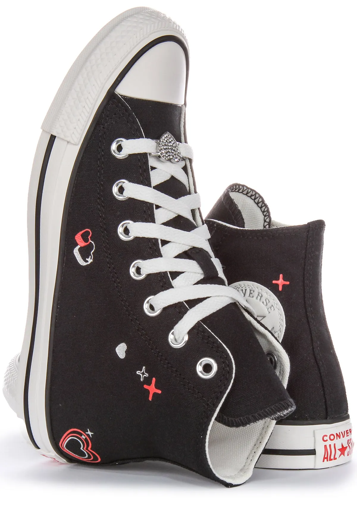 Converse All Stars 2K Heart A09116C En Noir Pour Femme Chaussures Converse